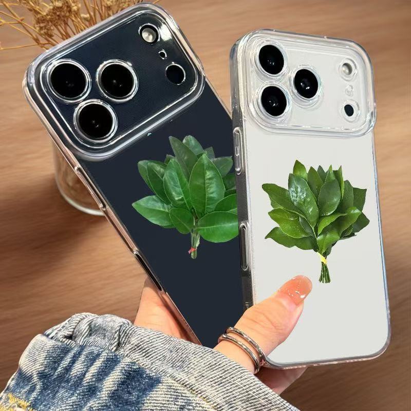 Celebrity Style Grapefruit Leaf Compatible With IPhone 16 Max Xiaomi 15 Pro Huawei P70 Phone Case_voghion.com