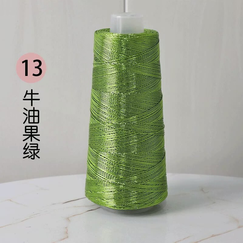 金银包芯线网红银色包芯纱Feve同款闪银特色编织丝diy手工钩织包|undefined