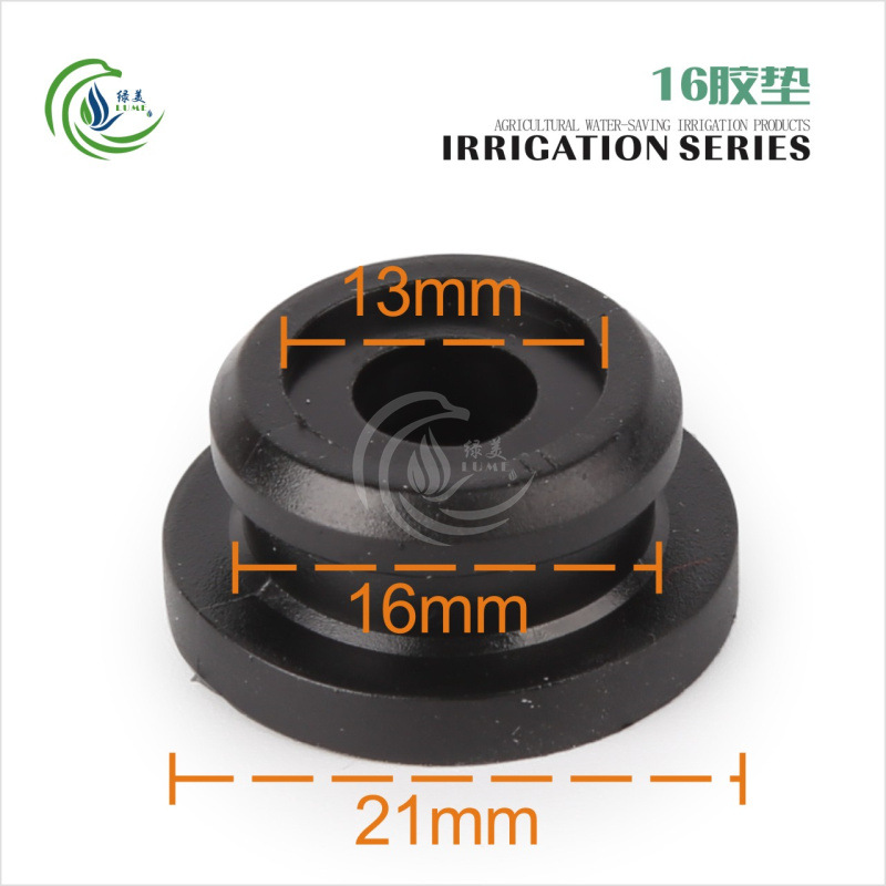16 negro de doble capa en forma de I junta de aluminio de poliestireno micro-spray riego por goteo PVC tubo duro perforado 16mm tubo PE válvula de derivación image 7