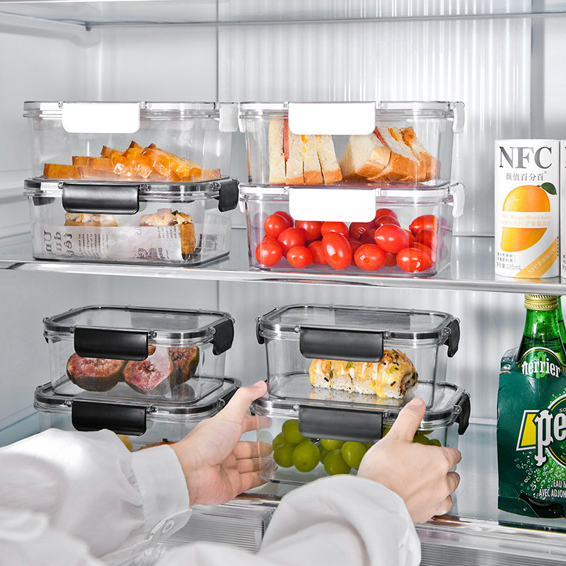 Caja de almacenamiento especial para refrigerador congelador con cubierta caja de sellado de alimentos bocadillos caja de verduras latas de alimentos