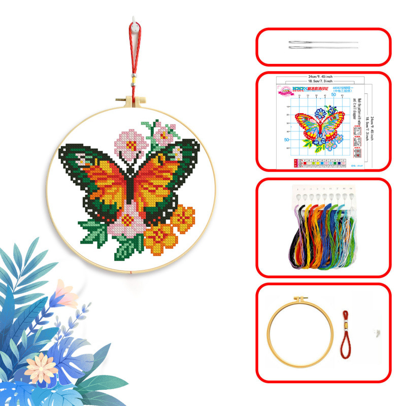 Mona Lisa Royal Cross Stitch Butterfly Collection Nueva decoración simple Entrada hecha a mano Sala de estar Punto de cruz Piezas pequeñas image 8
