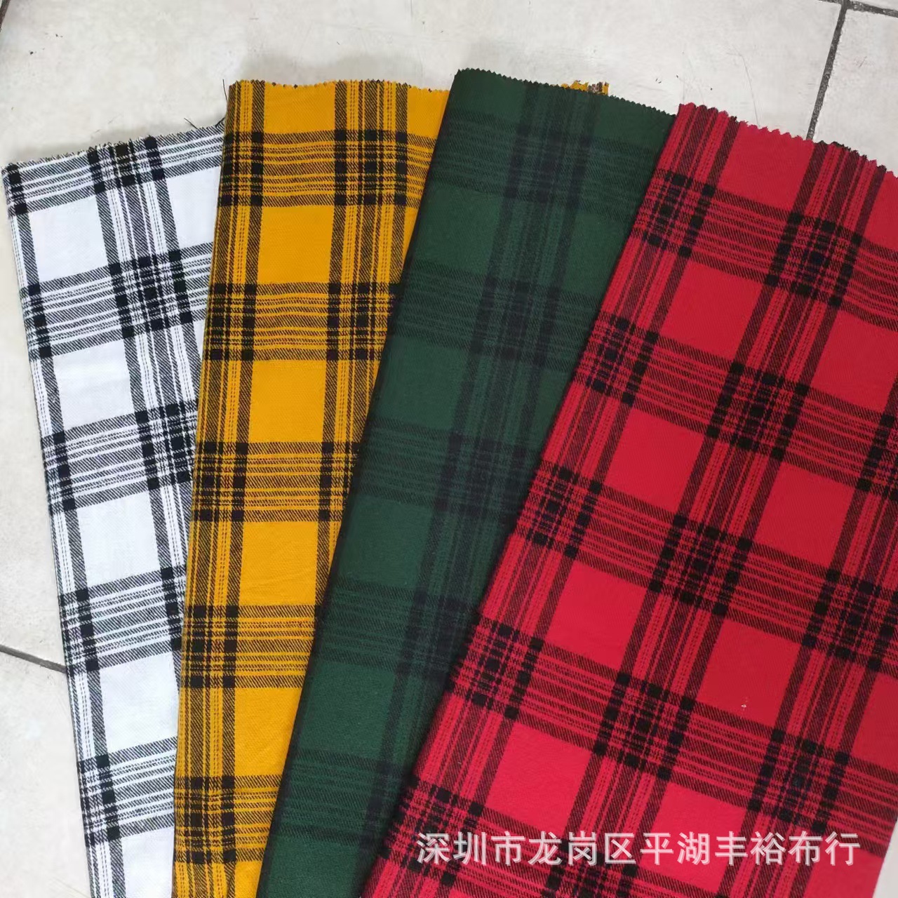 现货供应  21支全棉格子布   高档衬衣格 斜纹磨毛格子布 229B25