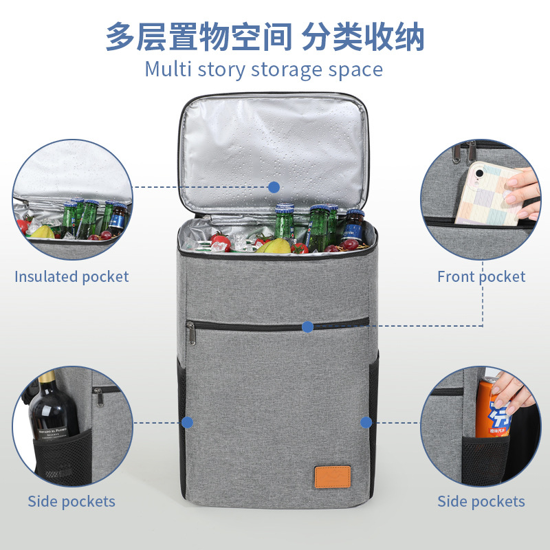 Bolsa de almuerzo de aislamiento térmico de venta transfronteriza bolsa de almuerzo de camping al aire libre bolsa de montaña bolsa de almuerzo de almuerzo de almuerzo