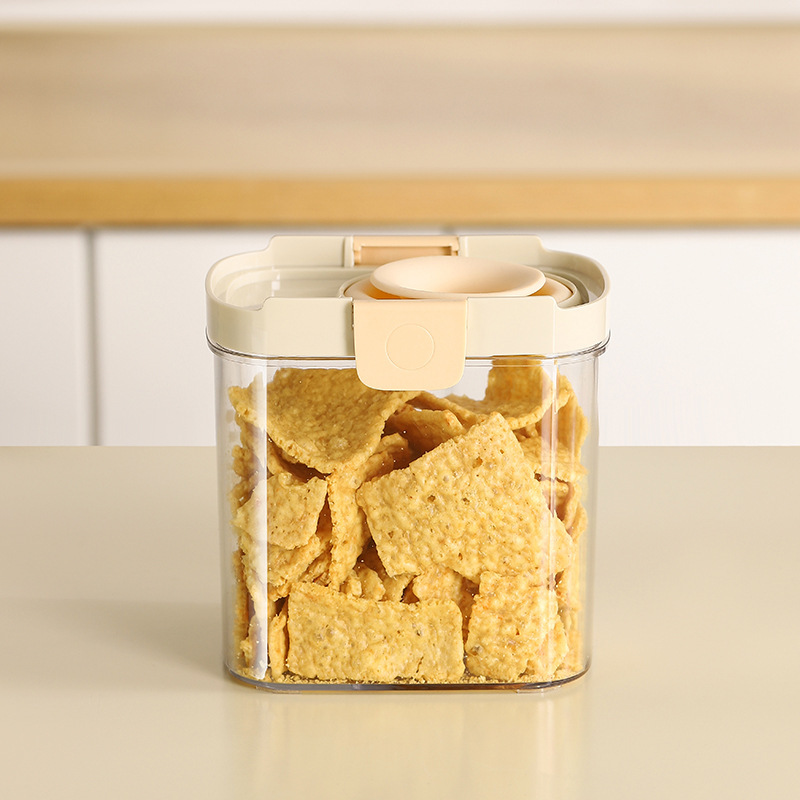 密封缶五穀雑穀厨房収納食品級干物透明プラスチック缶ケーススナック茶葉貯蔵タンク|undefined