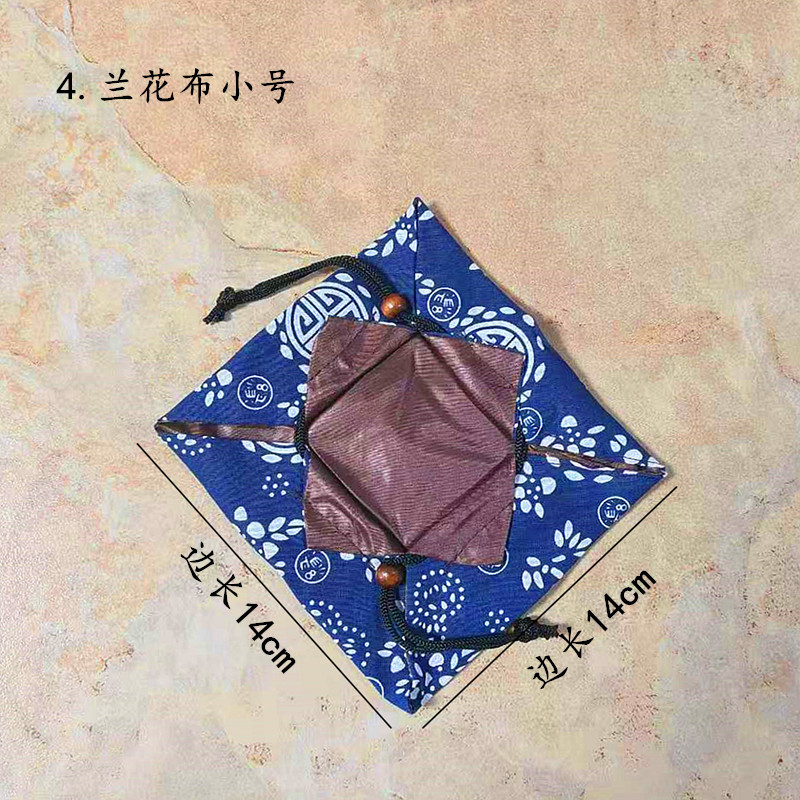 4. 난초 천 작은 크기 14*14cm 면;