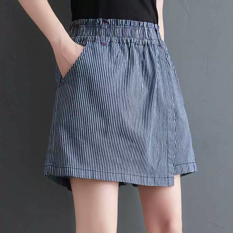 Summer retro jeans, skirt, oversize