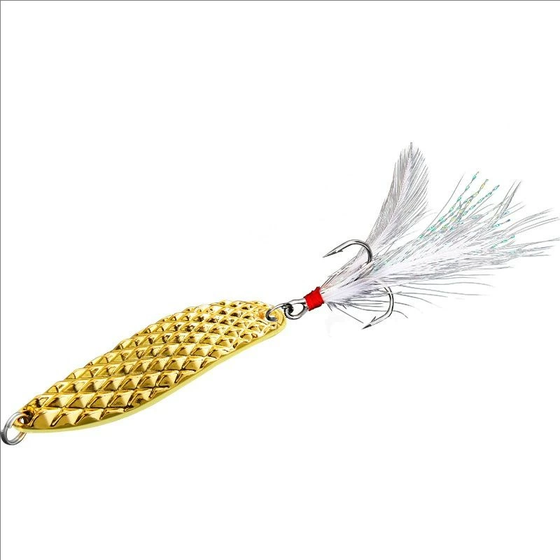 Luya bait for long-distance sequins special for leech sequins single hook three book hook mandarin fish fresh water mouth fake bait bait