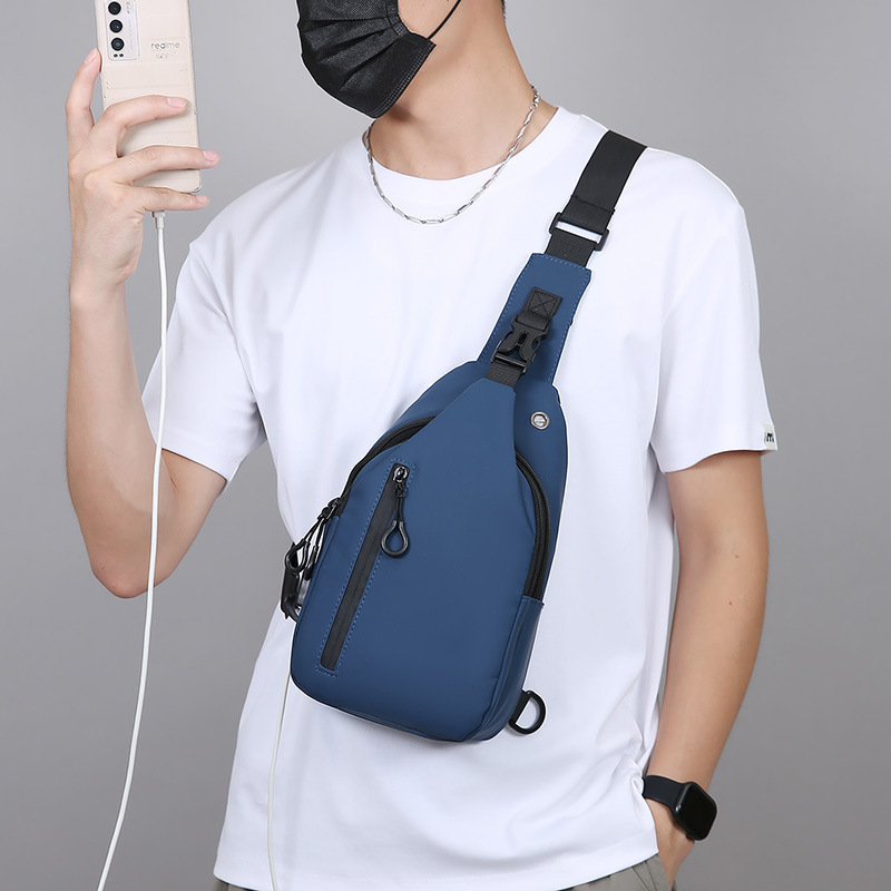 Nuevo bolso de pecho deportivo portátil transfronterizo de moda para hombres, bolso de cuatro capas de almacenamiento, bolso de hombro simple de negocios