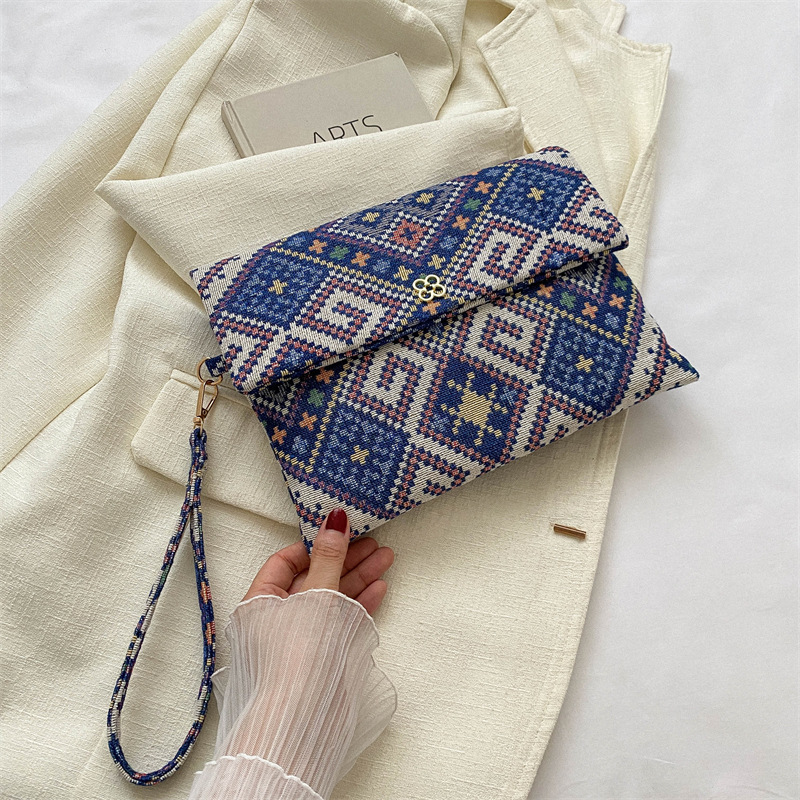 Popular nicho bolso de estilo nacional para mujeres 2023 nueva moda perezosa bolso de estilo estilo sobre de personalidad