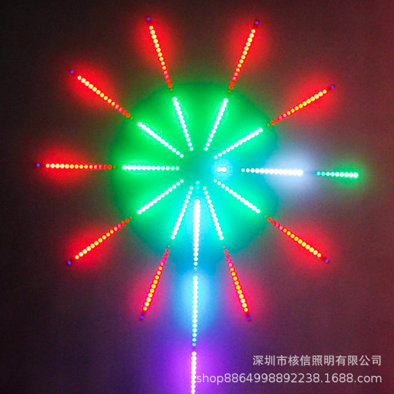 Celebridad de Internet lámpara de humo led color mágico controlado por voz sonido tambor meteorito explosión cielo estrellado luz a todo color con lámpara de ambiente decorativo de Navidad