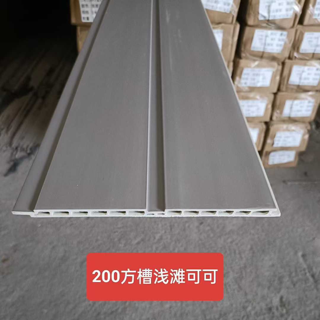 Nuevo panel de pared corrugado WPC compuesto de madera-plástico decorativo, diseño de patrón moderno impermeable, otro papel pintado