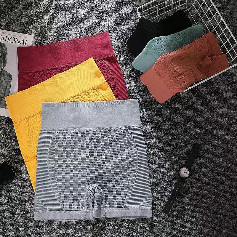 Cross-Border Peach Yoga Sports Fitness Tummy Control Pants Butt-Lifting High-Waisted Women's Shapewear Anti-Exposure Safety Shorts Cross-Border Peach Yoga Sports Fitness Tummy Control Pants Butt-Lifting High-Waisted Women's Shapewear Anti-Exposure Safety Shorts