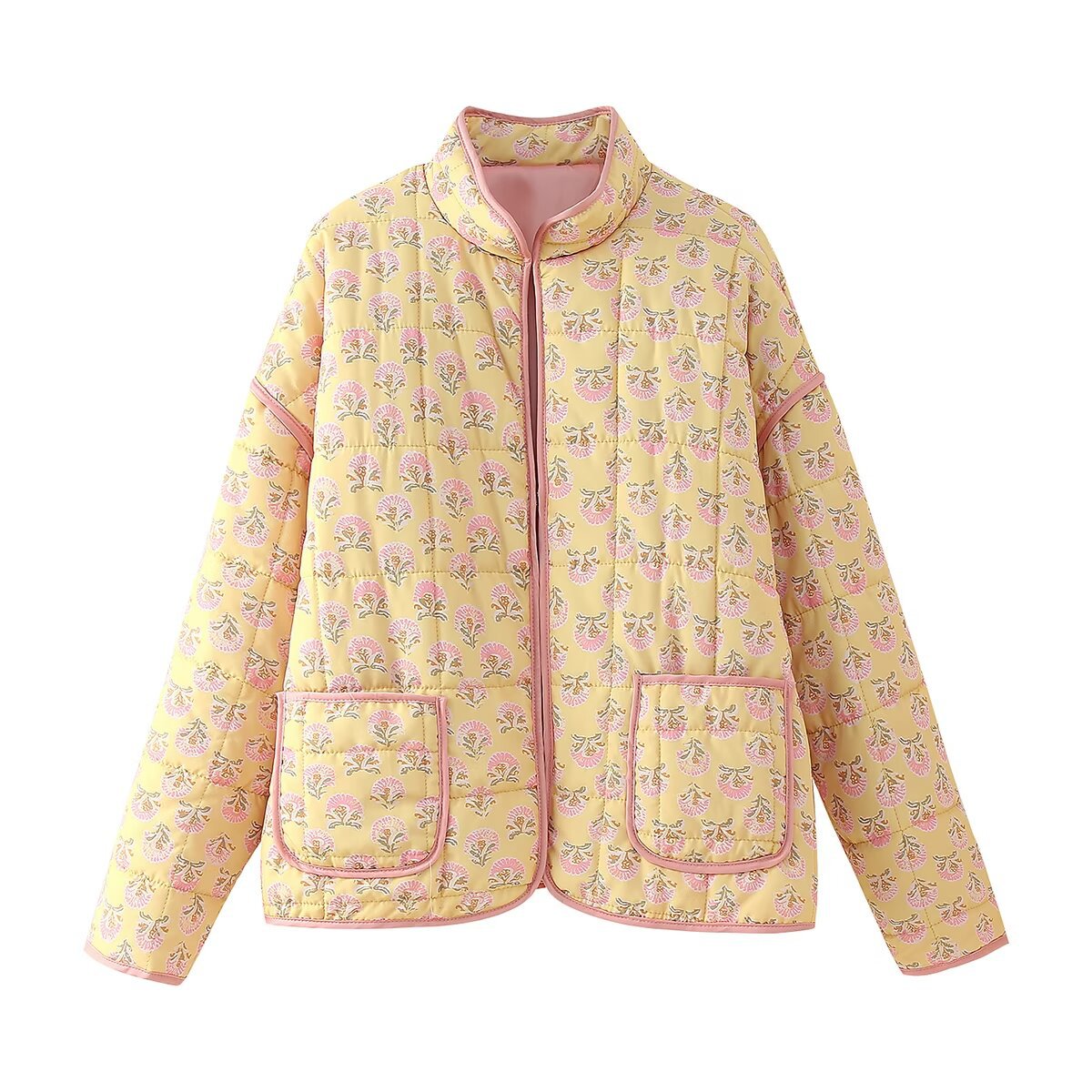 2024 Autumn/Winter New Product Women's Street Fashion Casual Printed Cotton Jacket w028 6246_voghion.com