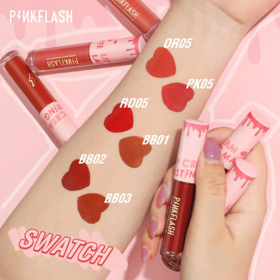 PINKFLASH high color matte lip glaze new L01