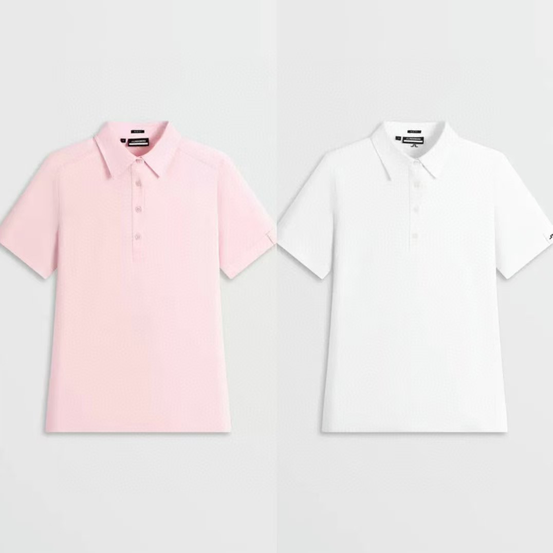 Golf Top Women 25 Summer Contrast Color Collar Cold Feeling Short Sleeve Polo Shirt Top Lapel Casual