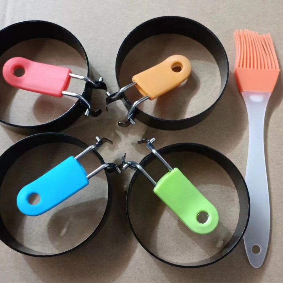 Tortilla redonda de silicona mango antiadherente tortilla anillo tortilla molde modelo pastel molde herramienta para hornear