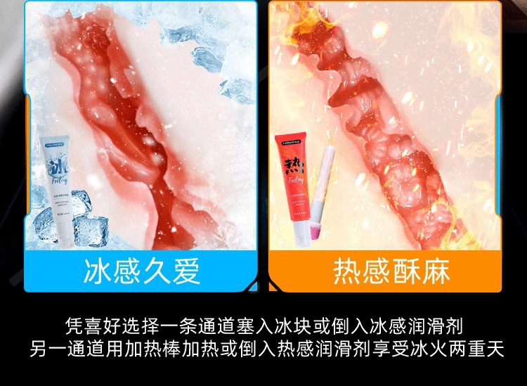 White Fantasy Cup Electric Male Masturbator with Vibration, Sound, Counter Display and Dual-Channel Design — detail image 15
