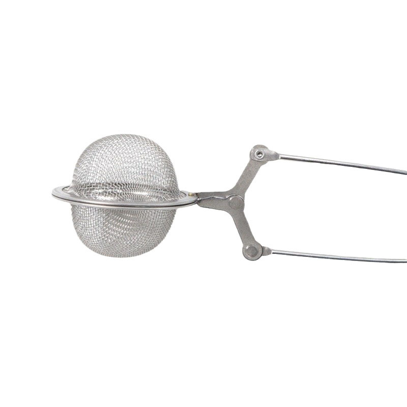 Cadena de acero inoxidable mango Bola de té Filtro de té colador de té mango condimento bola 4,5 cm