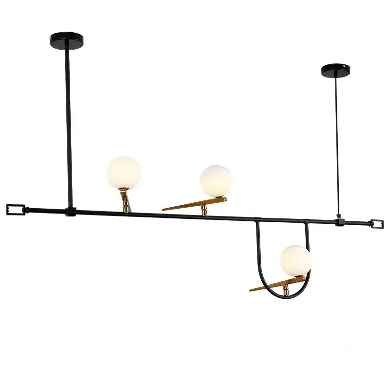 Diseño artístico diseñador café moderno diseño nórdico simple pájaro minimalista sala de estar bar lámpara de luz creativa