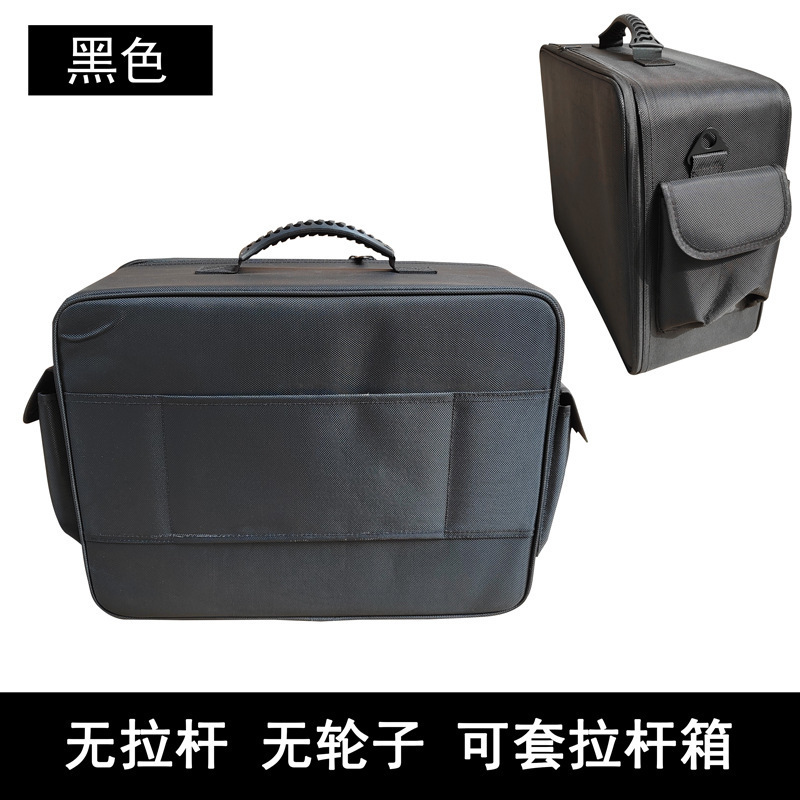 Caja de maquillaje de varilla de tracción, caja de herramientas de maquillaje multifuncional, caja de almacenamiento especial para bordado de uñas, impermeable