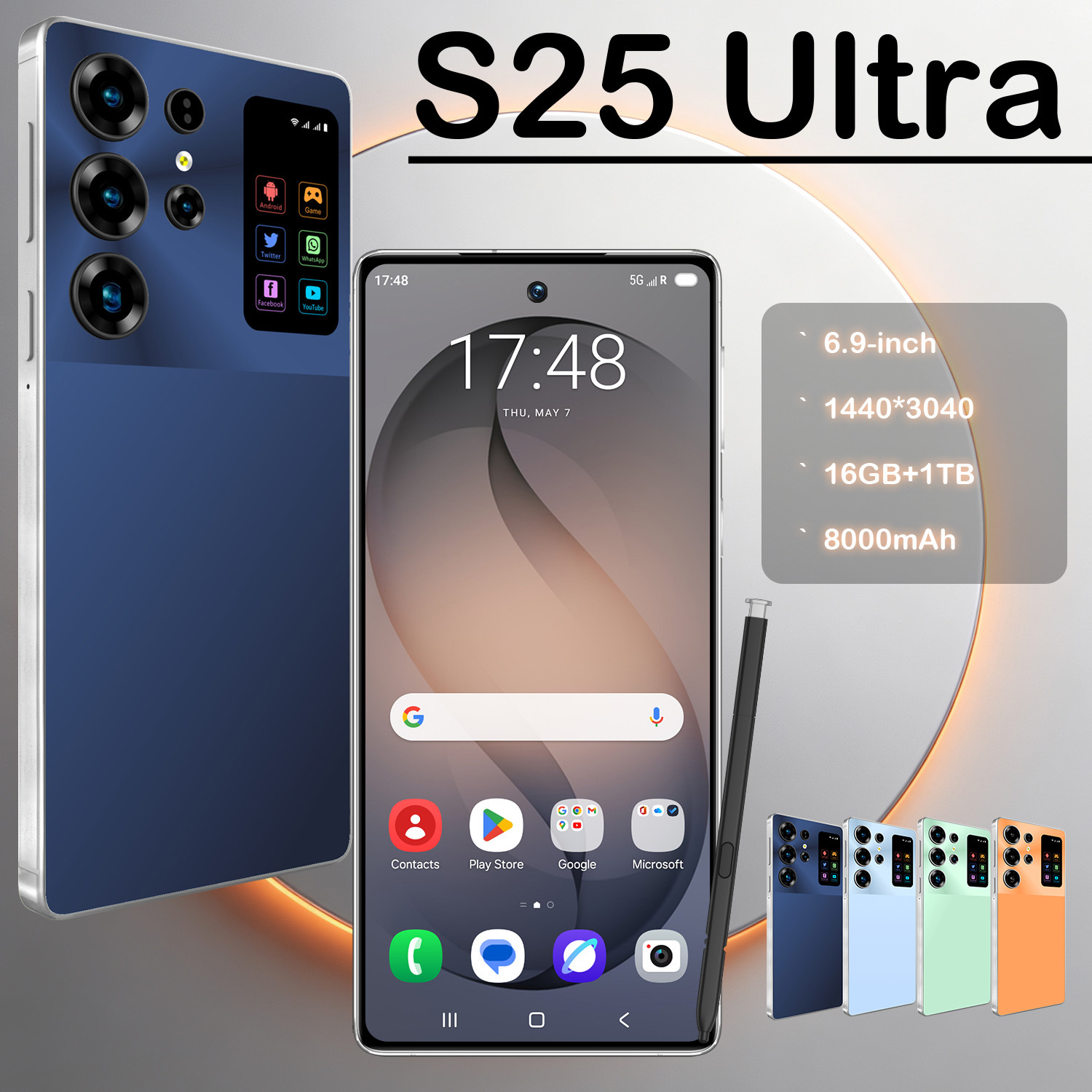 Teléfono Inteligente 4G S25 Ultra 4GB+64GB, Procesador Octa Core, Batería de 4000 mAh image 2