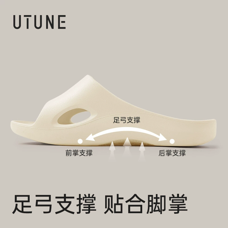 Превосходная мелодия для поддержки арки, тапочки, женский интерьер, противоскользящий и вонючий EVA Ванная комната для купания плоскостопные холодные шлепанцы мужчины