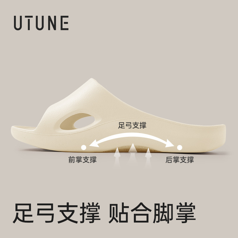 Optimized Arch Support Slippers for Women Indoor Home Non-Slip Anti-Odor Eva Bathroom Bathing Flat Foot Slippers for Men
