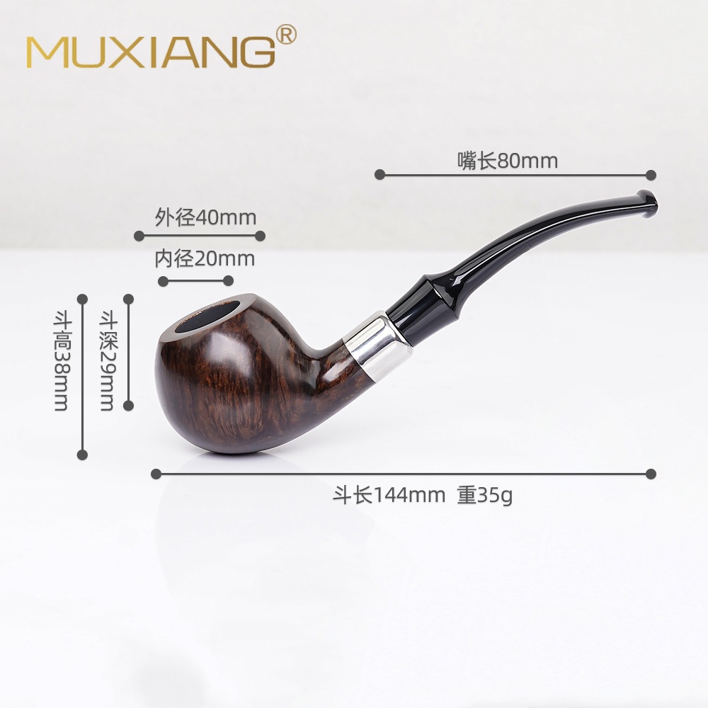 木香 石楠木烟斗 木制旱烟斗烟具批发9MM过滤自由式手工烟斗实木-阿里巴巴