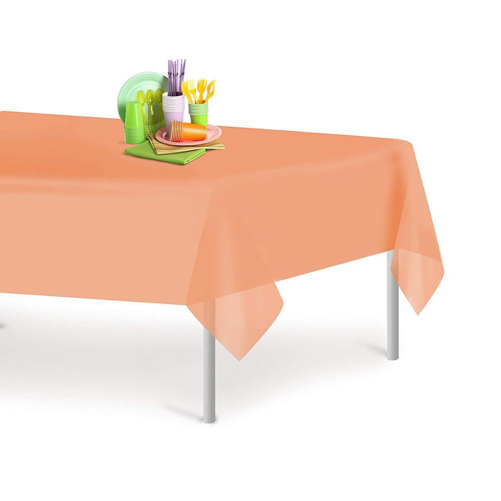 Mantel Desechable de Color Sólido, Mantel de Plástico PE Impermeable y Resistente al Aceite, Engrosado, para Hotel, Hogar, Fiesta, Venta al por Mayor, Mesa de Comedor