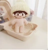 Glossy woolen hat white 10cm