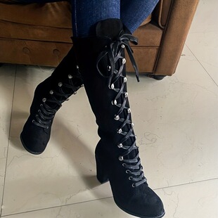 D 93072 Women's Knee-high Knight Boots Ůʽ��Ͳ�Tʿѥ