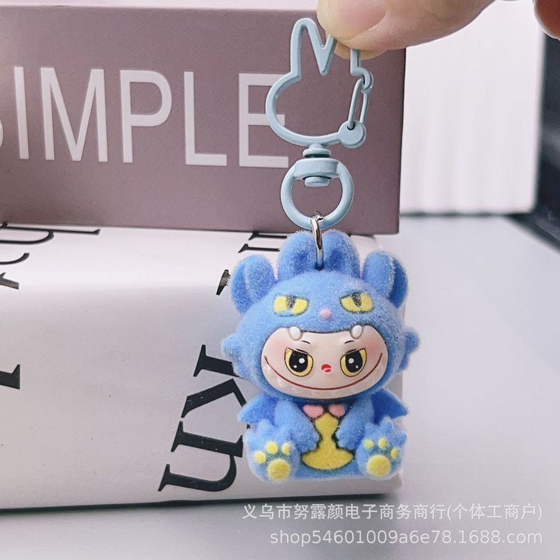 跨境新品植绒无牙崽崽布布挂件钥匙扣装饰品车载配饰对对碰批发|undefined