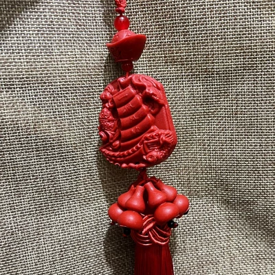 Car hanging, content genuine goods car supplies - yuanbao-gourd-with-fengshun-car-pendant