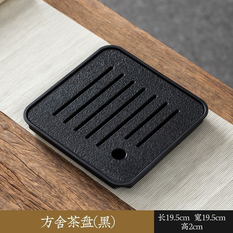 ドライバブルティートレイ貯水排水兼用家庭用小型カンフーティーセット模造石プラスチックプレートティートレイティーテーブル|undefined