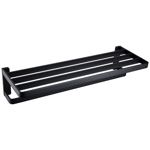 Brass bathroom towel rack black storage rack clothes hook bathroom bathroom hardware pendant toilet towel bar set