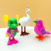 Plastic wind-up toy for jumping, rings, frog, wholesale