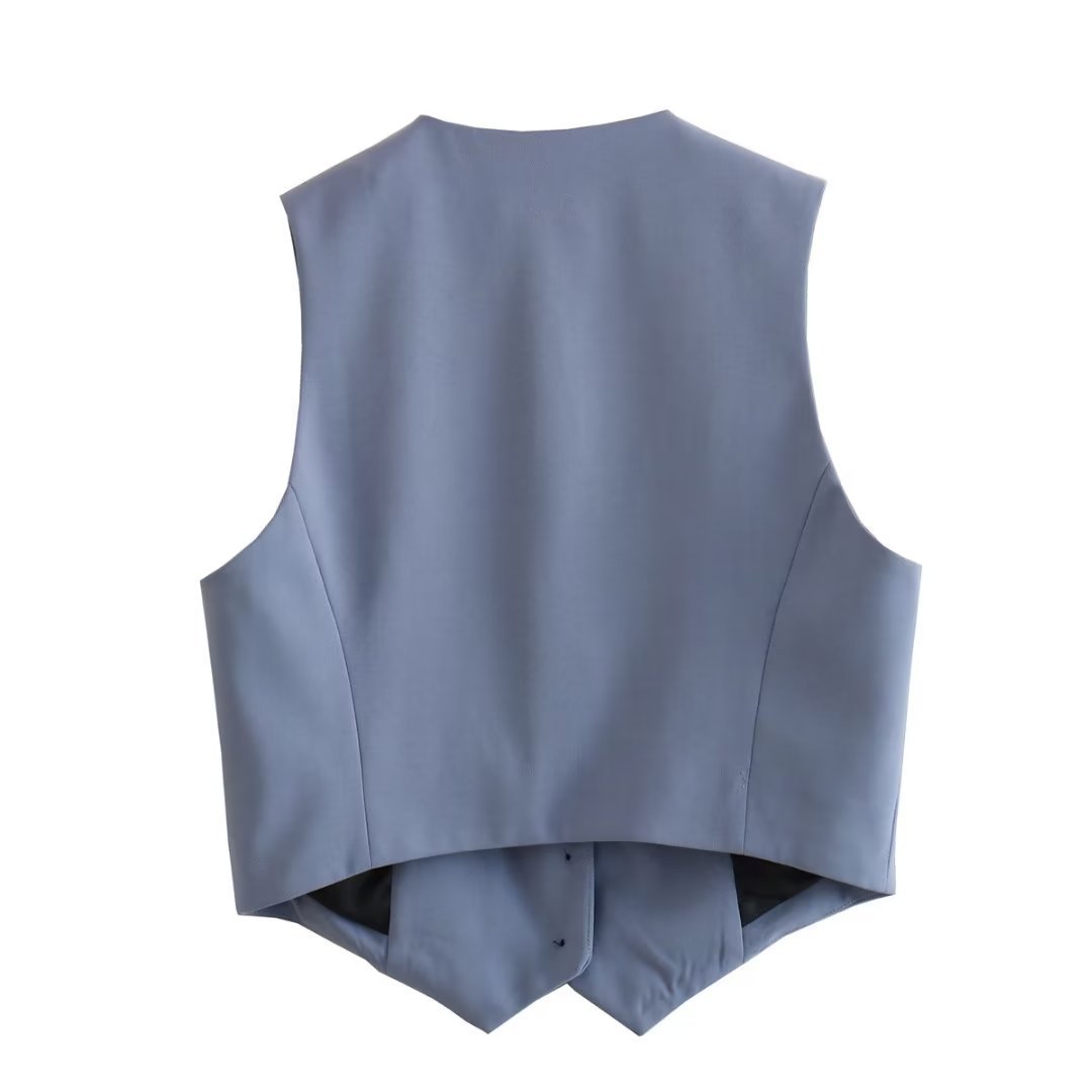Women's Streetwear Solid Color Vest display picture 14