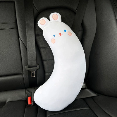 sleeping artifact pillow car shoulder – Seat belt shoulder pad - white-rabbit-shoulder-pad-20-50cm