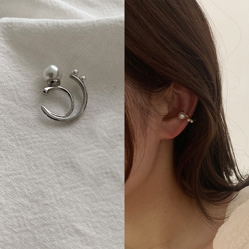 8g Weight Zircon Inlay Material Ear Studs Classification 1 Piece Quantity Daily Occasion Copper Material U Shape Pattern Women'S Gender Plating Design Fashion Style Fashion U Shape Copper Plating Zircon Women's Ear Studs 1 Piece 17