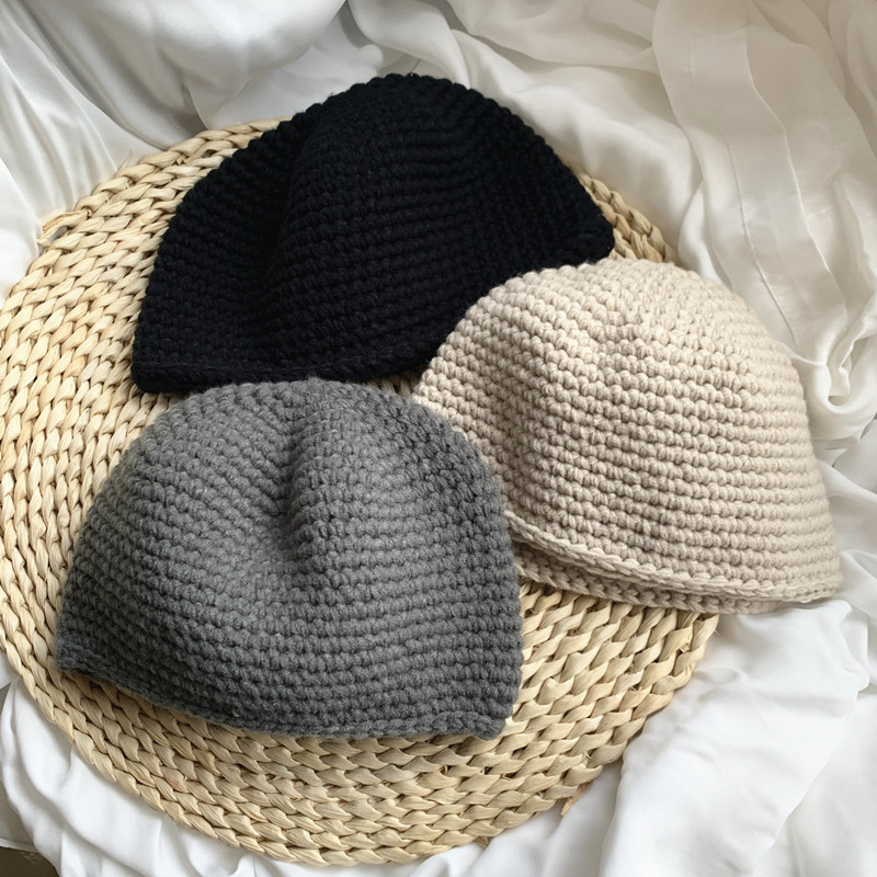 Gebreide beanie muts voor dames en heren warme wintermuts_voghion.com