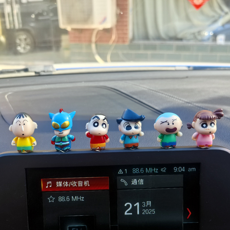 2024 nueva serie de lápiz de colores, accesorios para automóviles, accesorios para automóviles, consola central, decoración de dibujos animados del copiloto