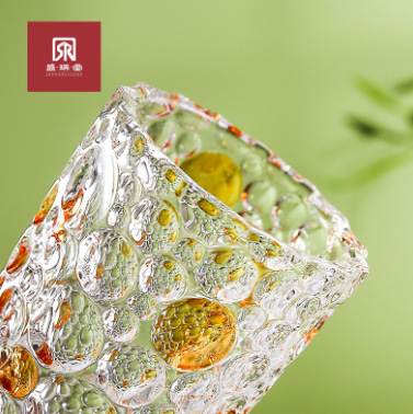 Sheng Ruitang oro checo cristal de vidrio ornamentos jarrón de alta calidad mesa de comedor de lujo sala de estar arreglos de flores hidropónicas 25cm