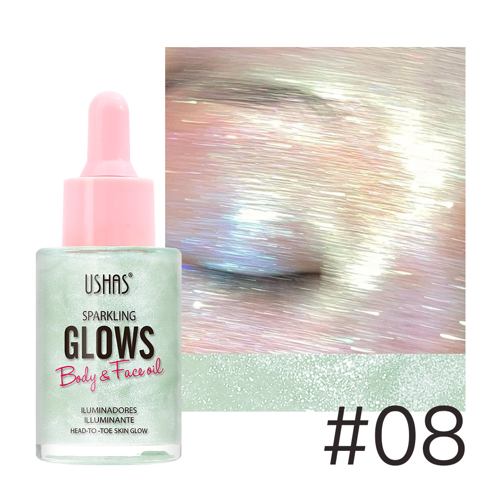 USHAS punto transfronterizo venta caliente gotero brillo aceite de alto brillo UC024A B