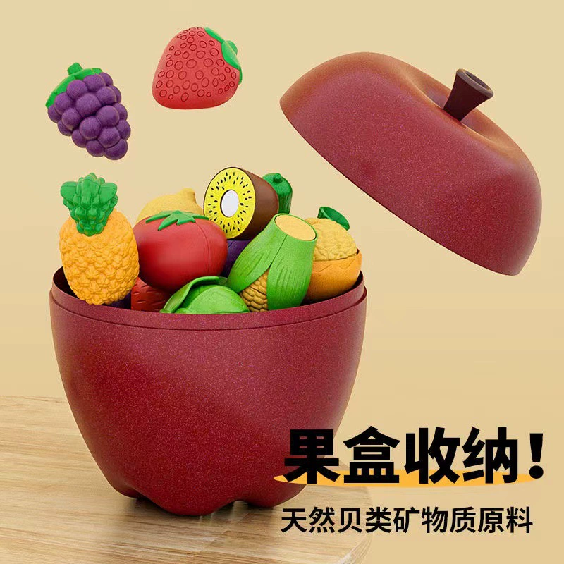 Фруктовая семейная игрушка для резки для мальчиков и девочек, можно кусать, подарок на день рождения