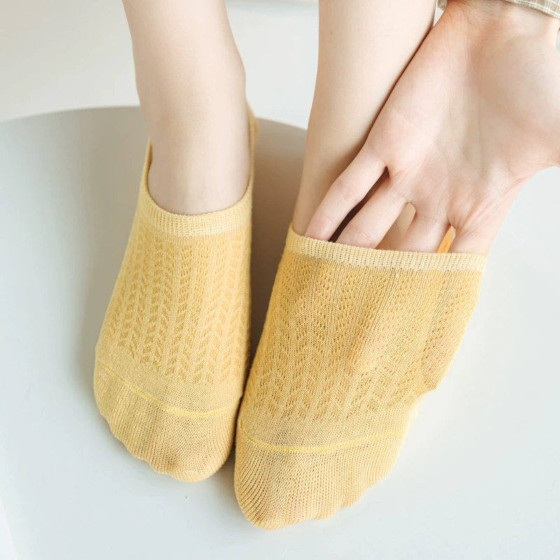 Spring summer тонкие невидимые нескользящие дышащие носки