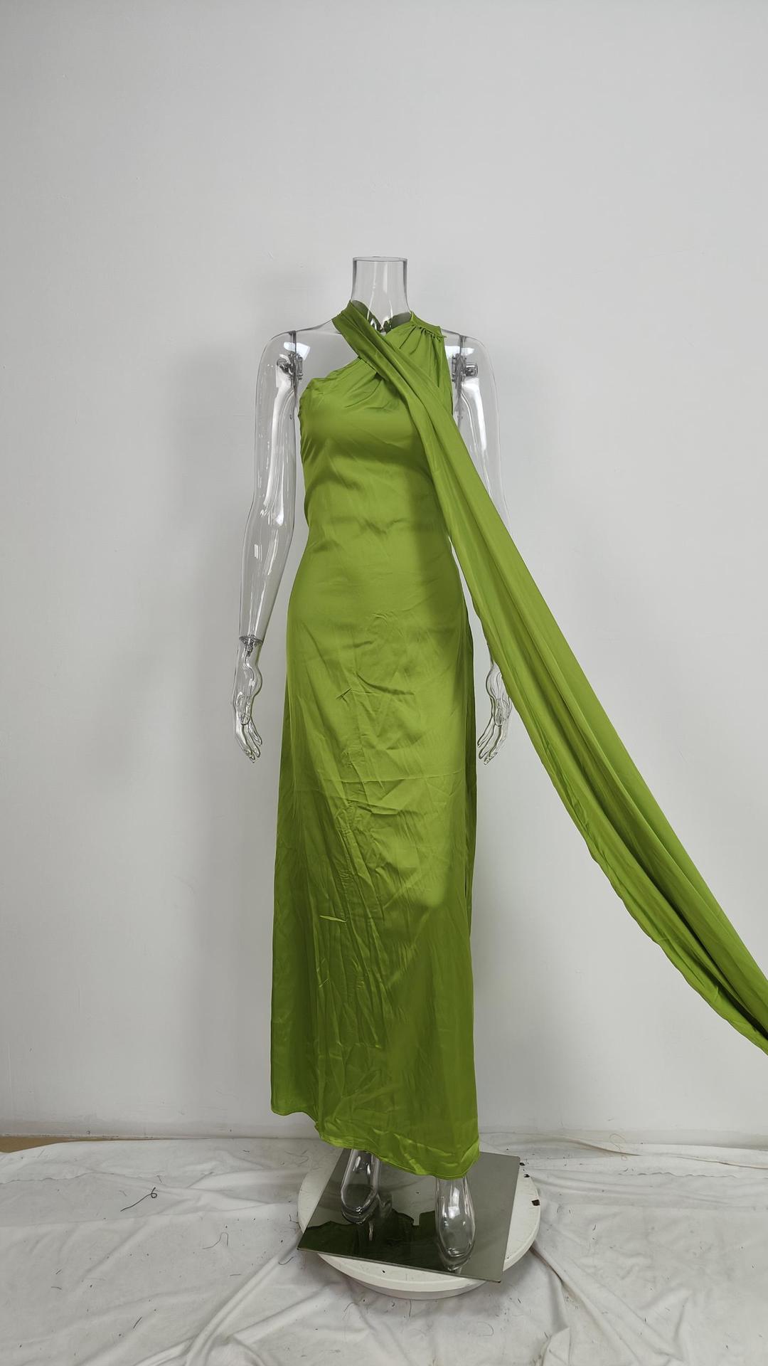 Women's Gender Wholesale Women's Sexy Solid Color Solid Color Daily V Neck Sleeveless Sheath Dress