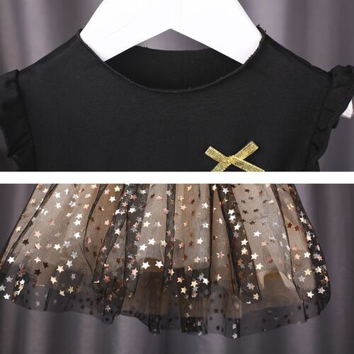 Baby girl dress summer dress children Korean style girl cotton fluffy skirt super fairy style mesh princess dress summer