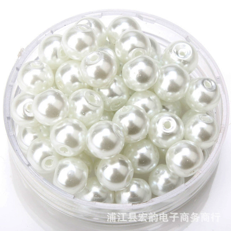 Glass round beads pearl, accessory, accessories, DIY