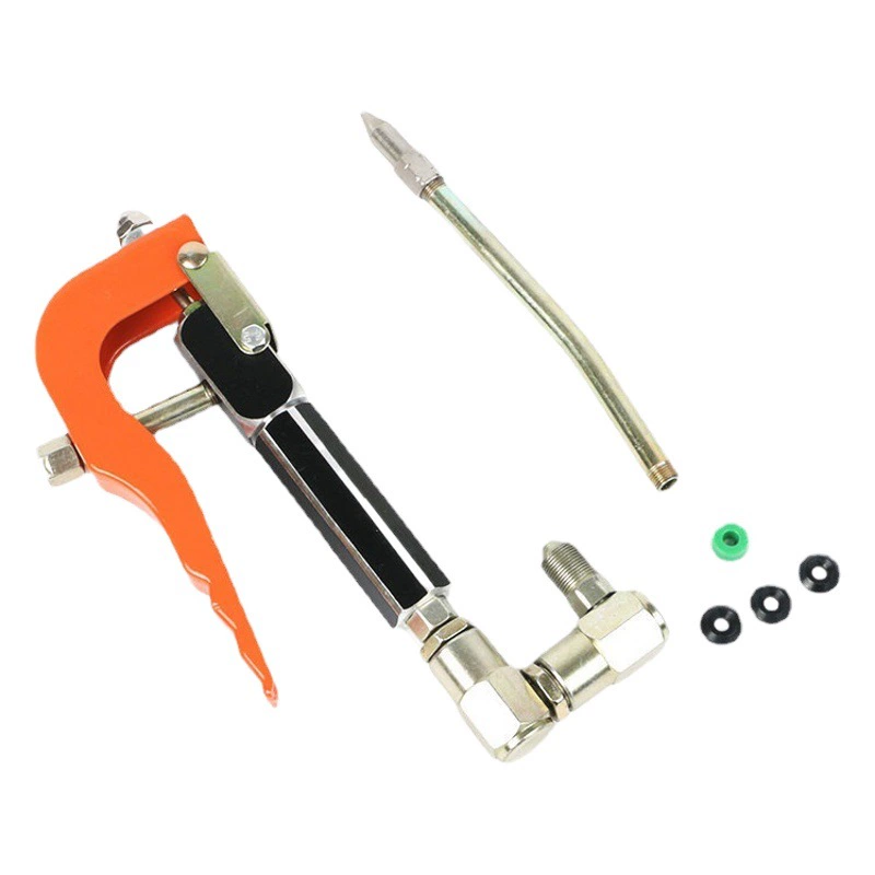 Пневматический Универсальный смазочный пистолет высокого давления, модернизация головки пневматического масляного пулемета, алюминиевый Универсальный смазочный пистолет с толстой и тонкой пряжкой