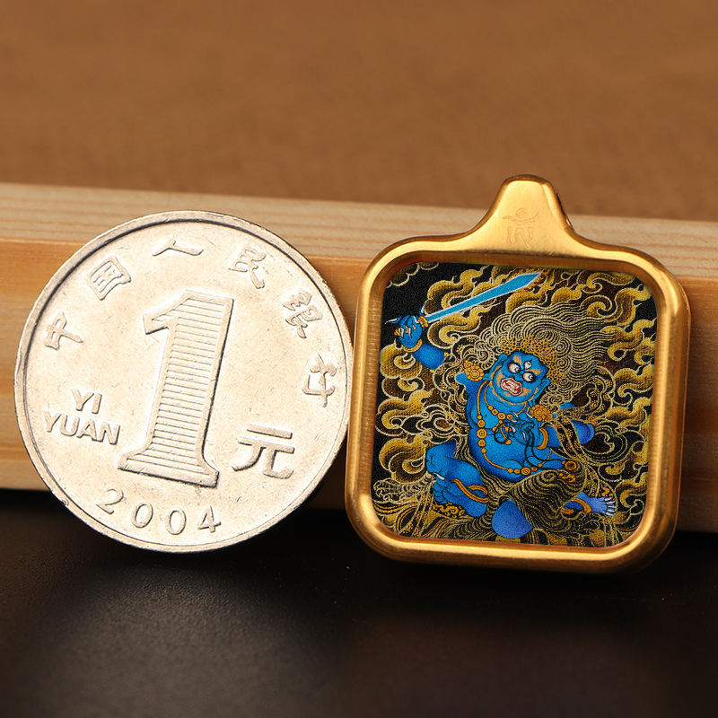 Kaifeng mini colgante Tangka Huang Zakilam tibetano joyería collar de marca budista ventas calientes